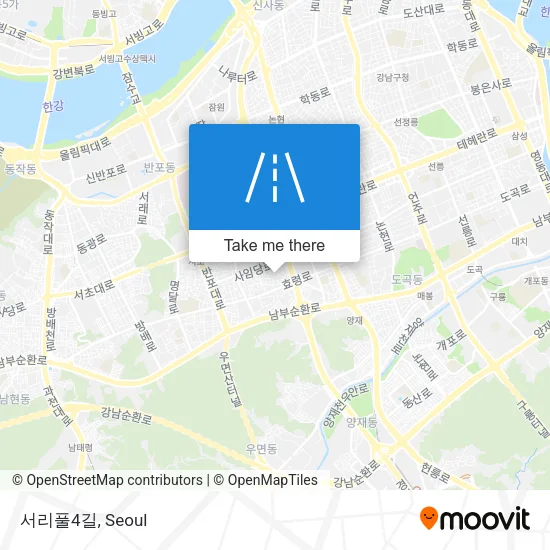 서리풀4길 map