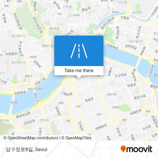 압구정로8길 map