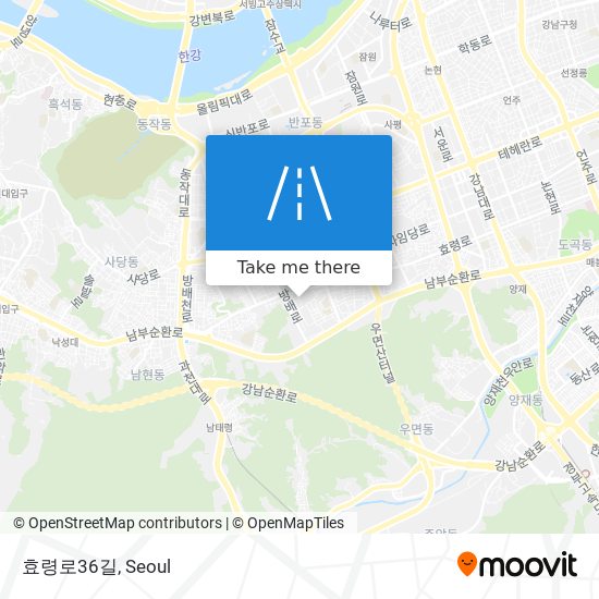 효령로36길 map