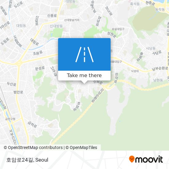 호암로24길 map