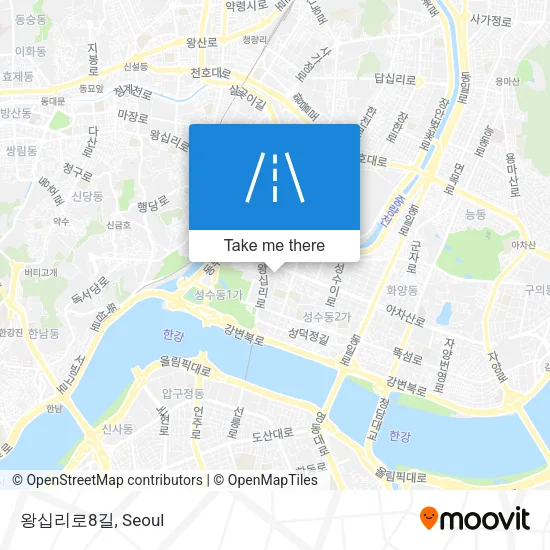 왕십리로8길 map