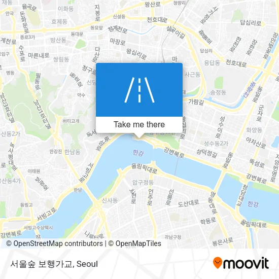 서울숲 보행가교 map