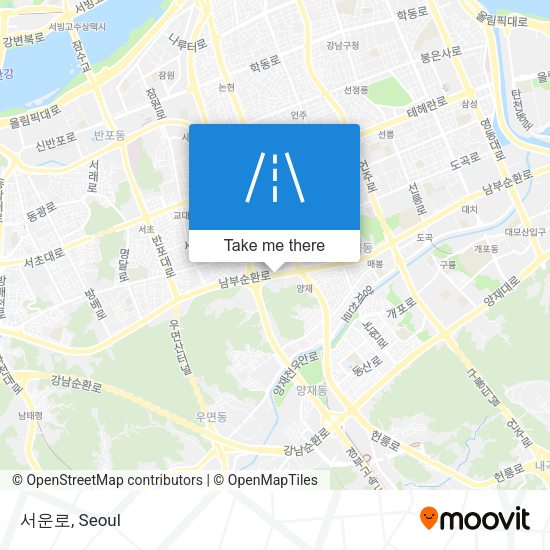 서운로 map