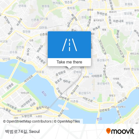 백범로74길 map