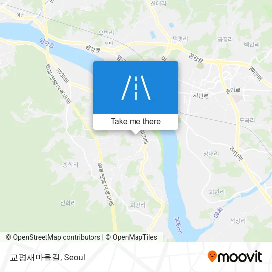 교평새마을길 map
