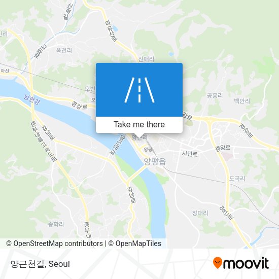 양근천길 map