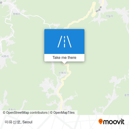 마유산로 map