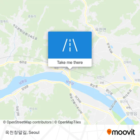 옥천창말길 map