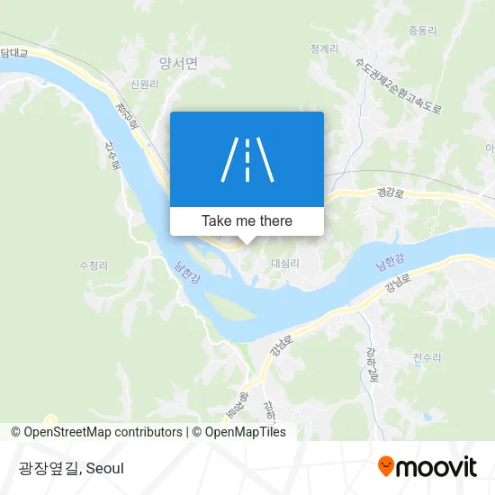 광장옆길 map