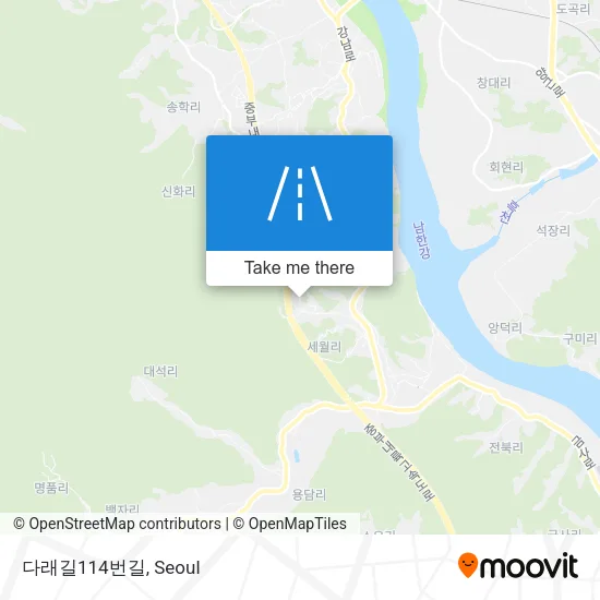 다래길114번길 map