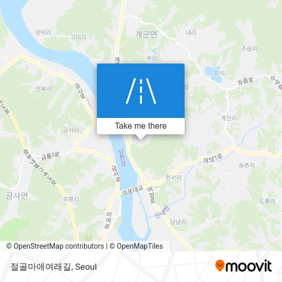 절골마애여래길 map