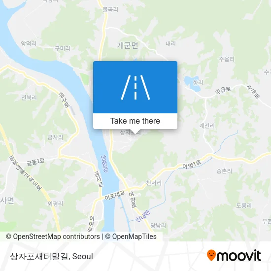 상자포새터말길 map