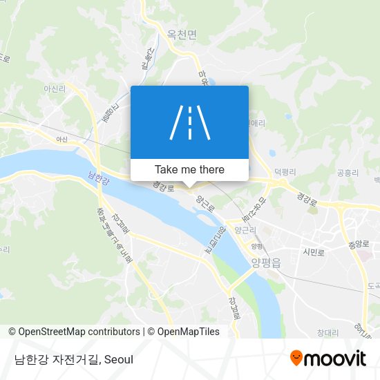 남한강 자전거길 map