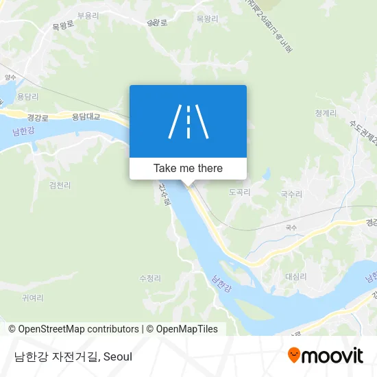 남한강 자전거길 map