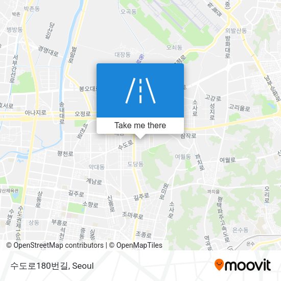 수도로180번길 map