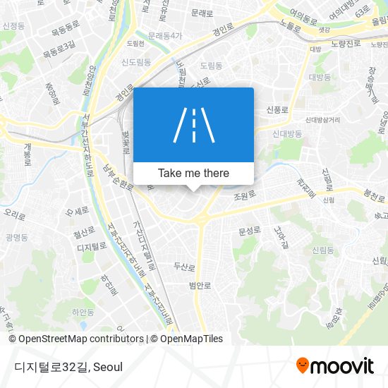 디지털로32길 map