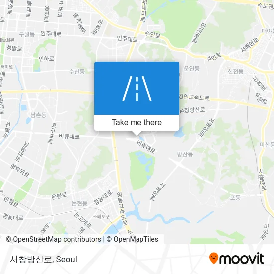 서창방산로 map