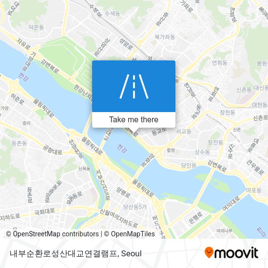 내부순환로성산대교연결램프 map