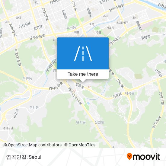 염곡안길 map