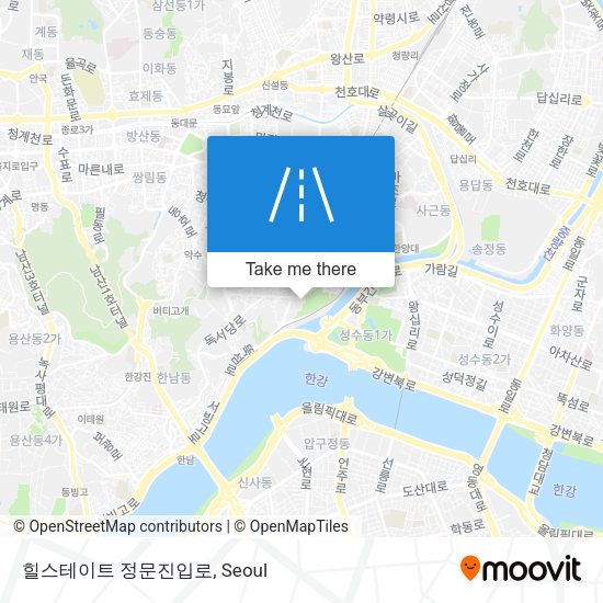 힐스테이트 정문진입로 map
