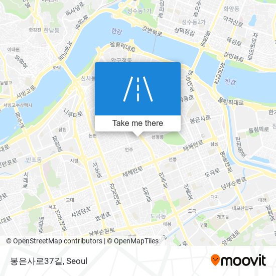 봉은사로37길 map