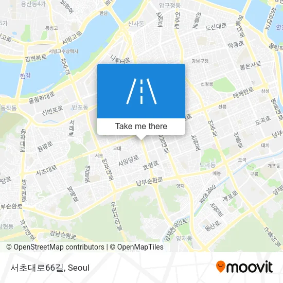 서초대로66길 map