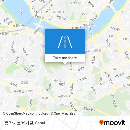 동작대로39가길 map