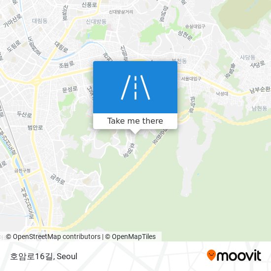 호암로16길 map