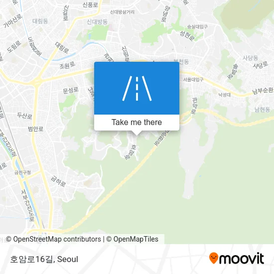 호암로16길 map