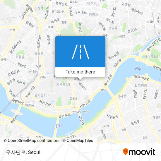 우사단로 map