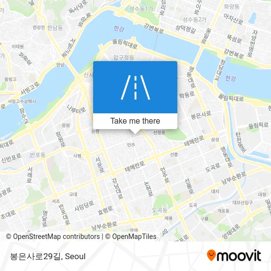 봉은사로29길 map