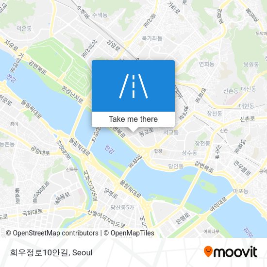 희우정로10안길 map