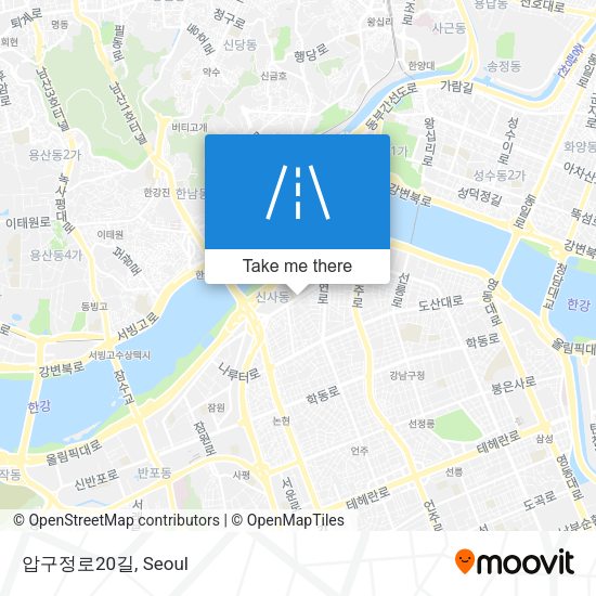 압구정로20길 map