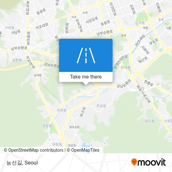 능선길 map