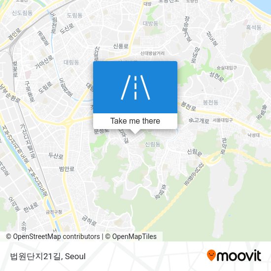 법원단지21길 map
