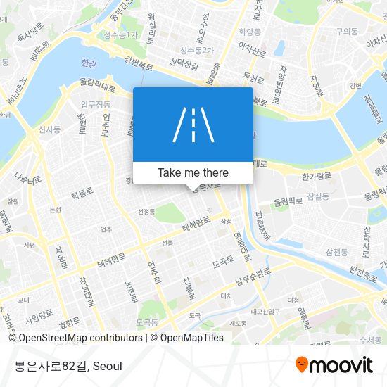 봉은사로82길 map