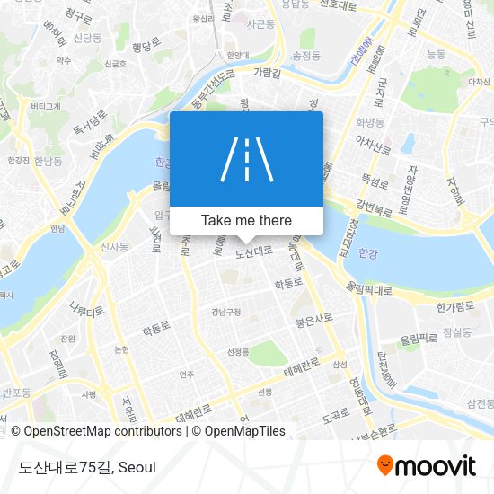 도산대로75길 map