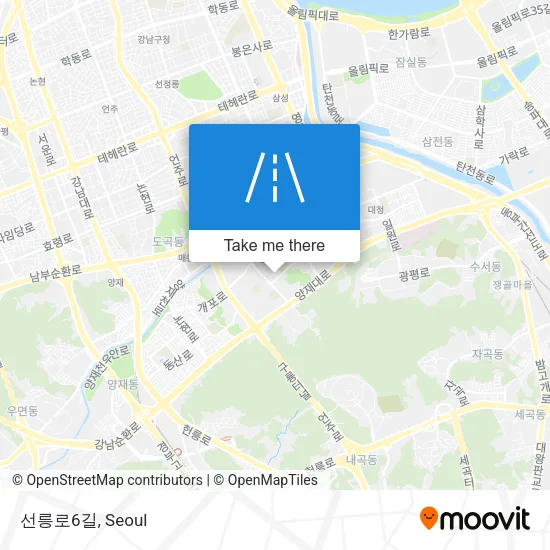 선릉로6길 map