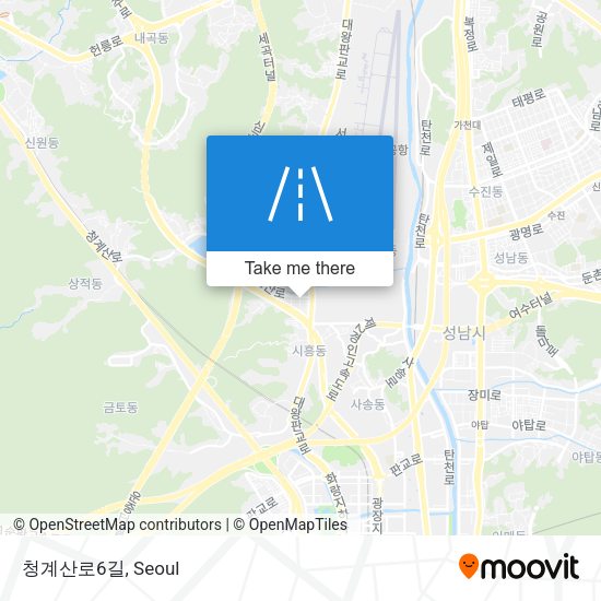 청계산로6길 map