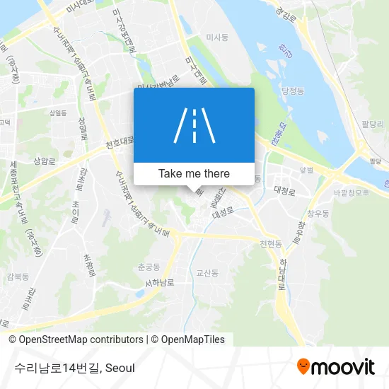 수리남로14번길 map