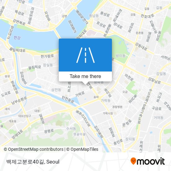 백제고분로40길 map