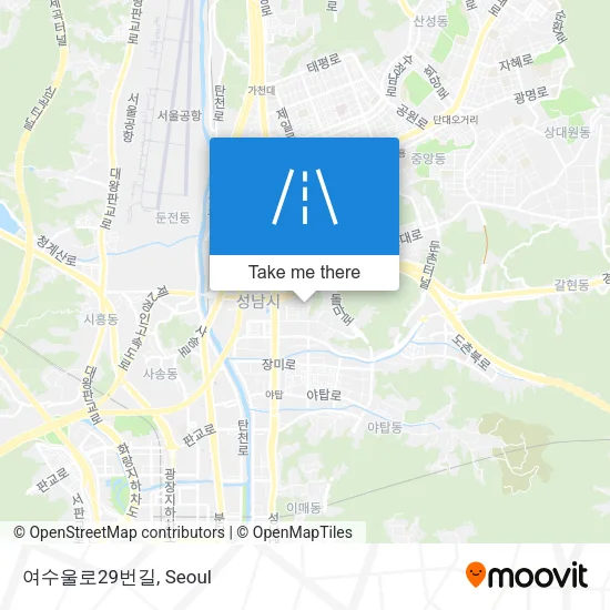 여수울로29번길 map