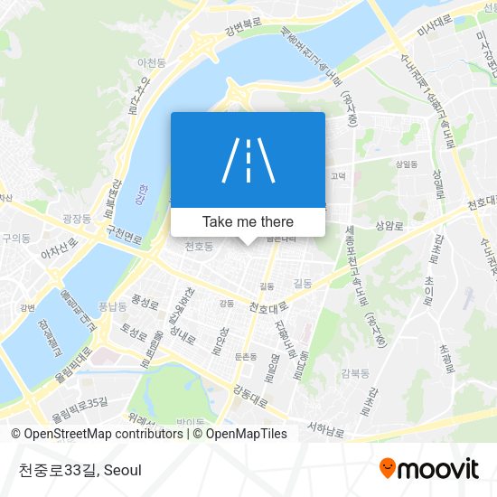 천중로33길 map