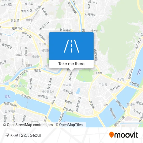 군자로12길 map