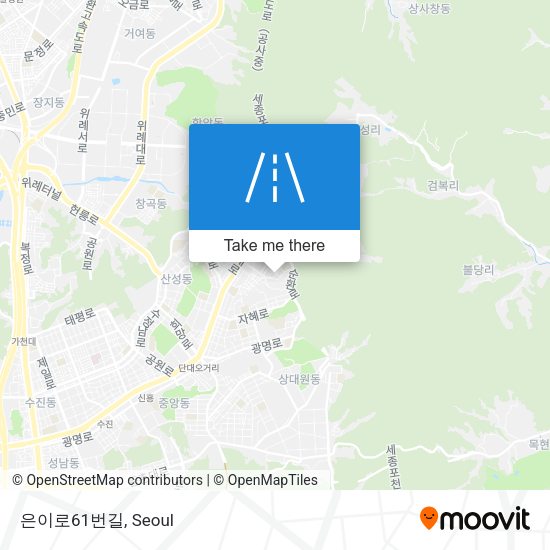 은이로61번길 map