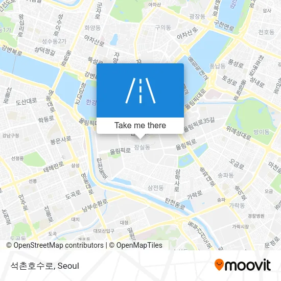 석촌호수로 map