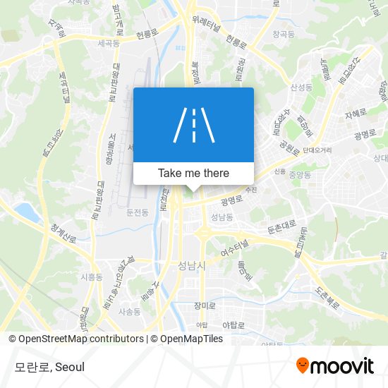 모란로 map