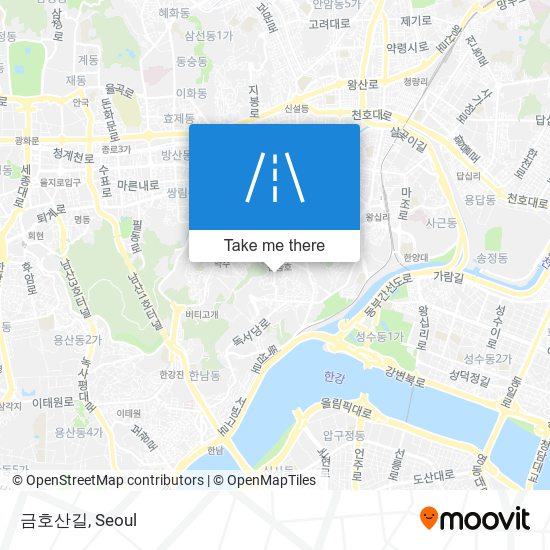 금호산길 map