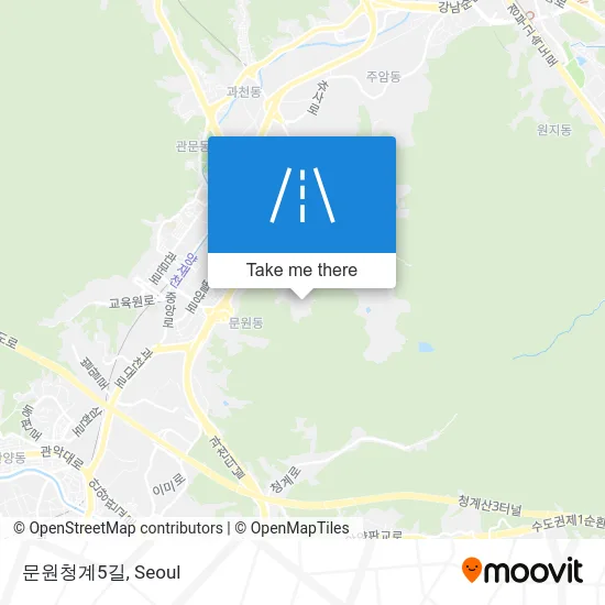 문원청계5길 map