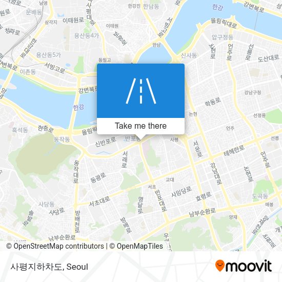사평지하차도 map